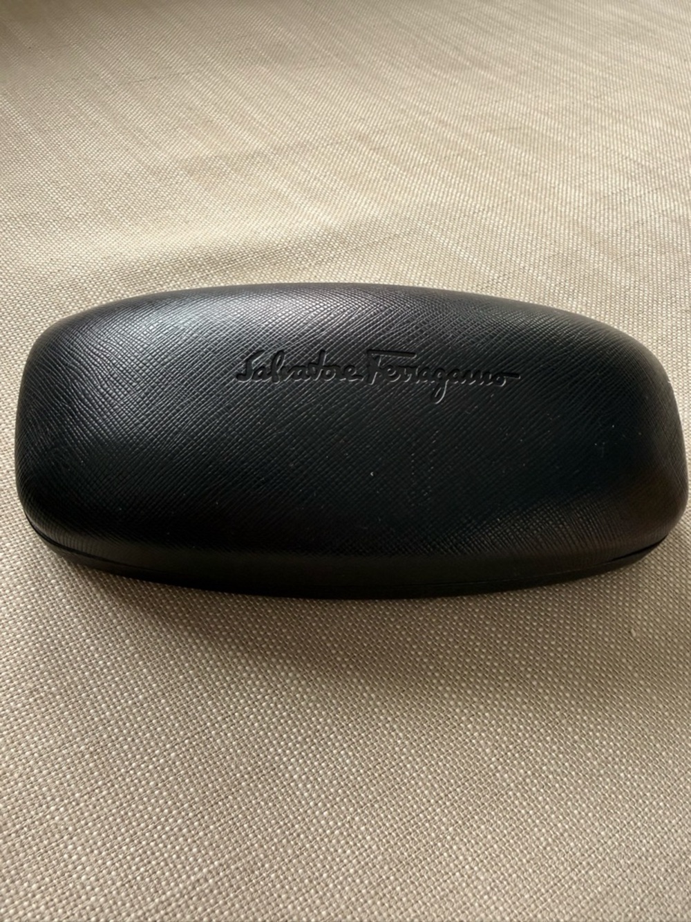 Salvatore Ferragamo Black Hard Sunglasses Case